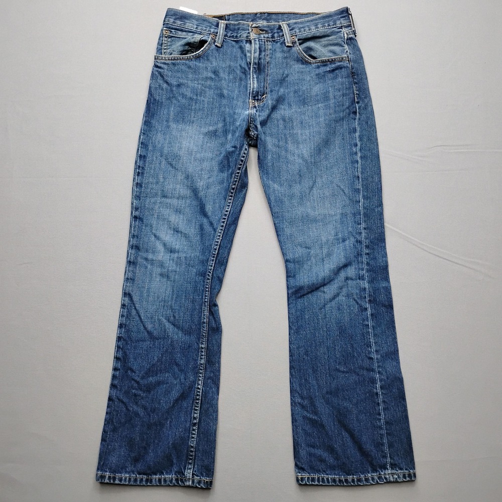 Levis 527 Slim Bootcut Jeans Mens 33x30 Blue Denim Medium Wash